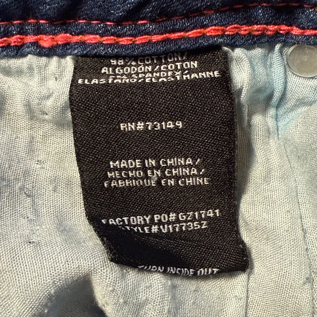 Boom Boom Jeans  with Red Stitching - Image 7