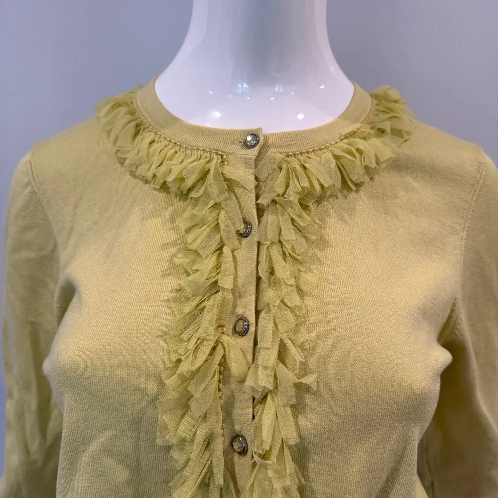 Cynthia Steffe Ruffled Cardigan Sweater - Image 2