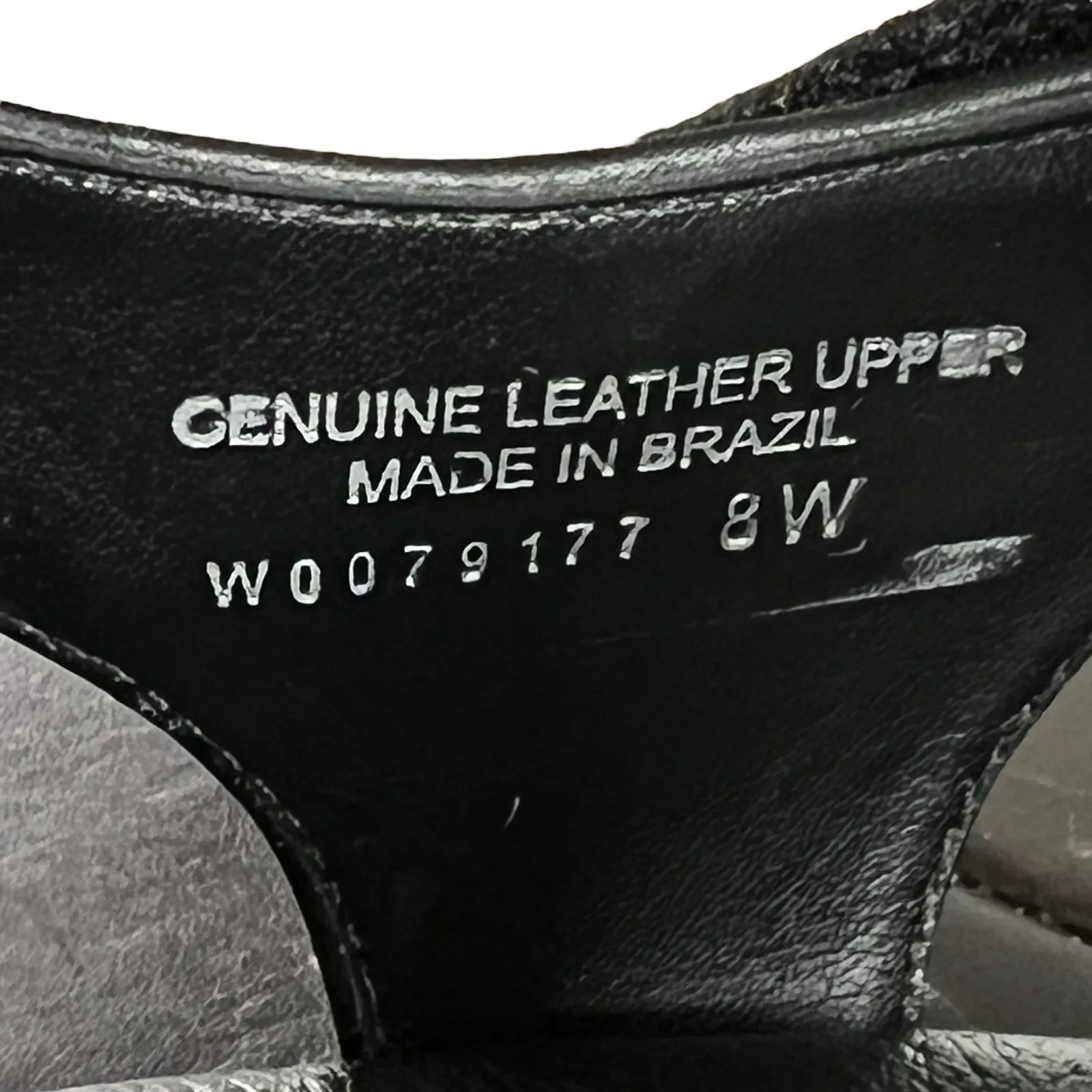 Elites by Walking Cradles Black Leather Valerie Comfort Sandals Size 8 Wide - Image 9