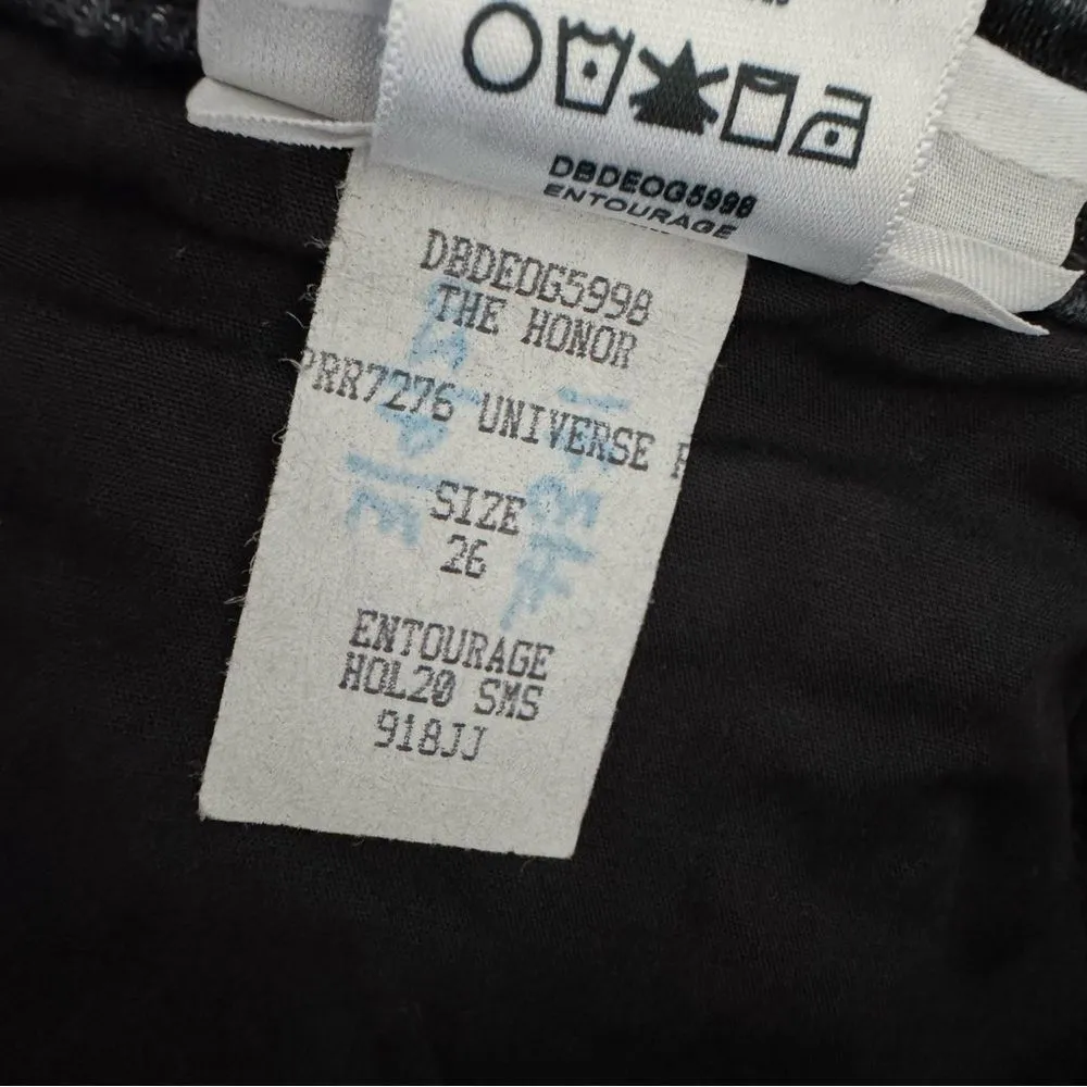 Joe’s Jeans The Honor High Rise Vintage Straight Distressed Black Wash Size 26 - Image 9