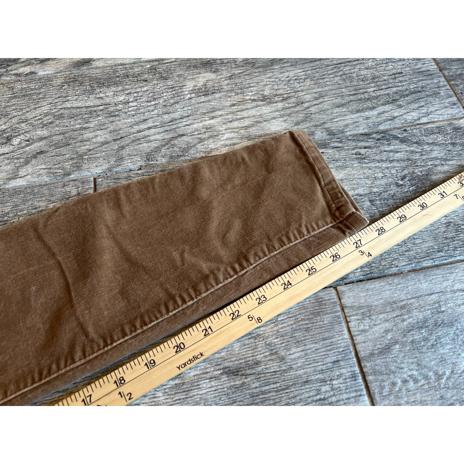 Banana Republic‎ Corduroy Jeans Pants size 25 Skinny Ankle Beige Stretch Jean - Image 13