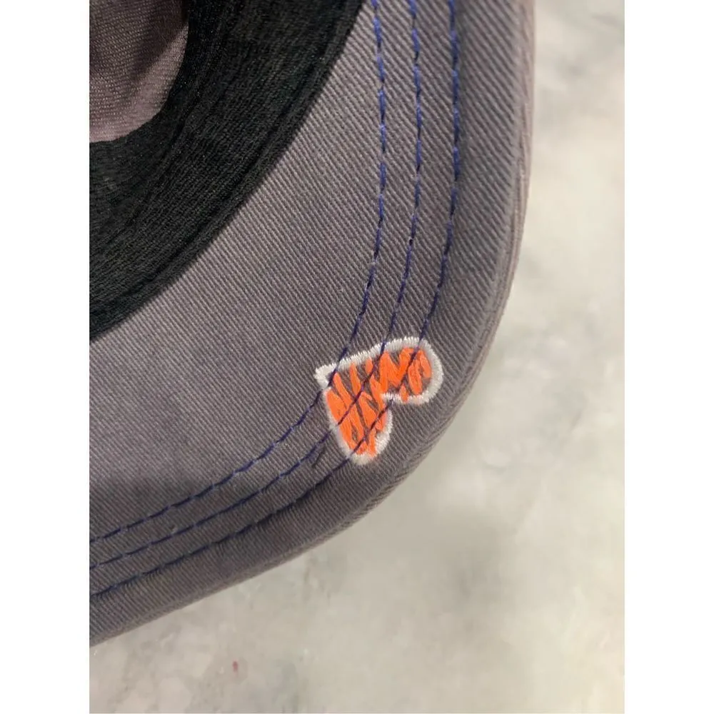 Vintage Adidas Clima Lite Billed Cadet Cap Grey And Blue - Image 5