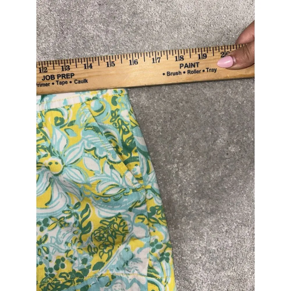 Lilly Pulitzer The Callahan Short Dandelion Yellow‎ Beach Gypsies Sz 00 EUC - Image 5