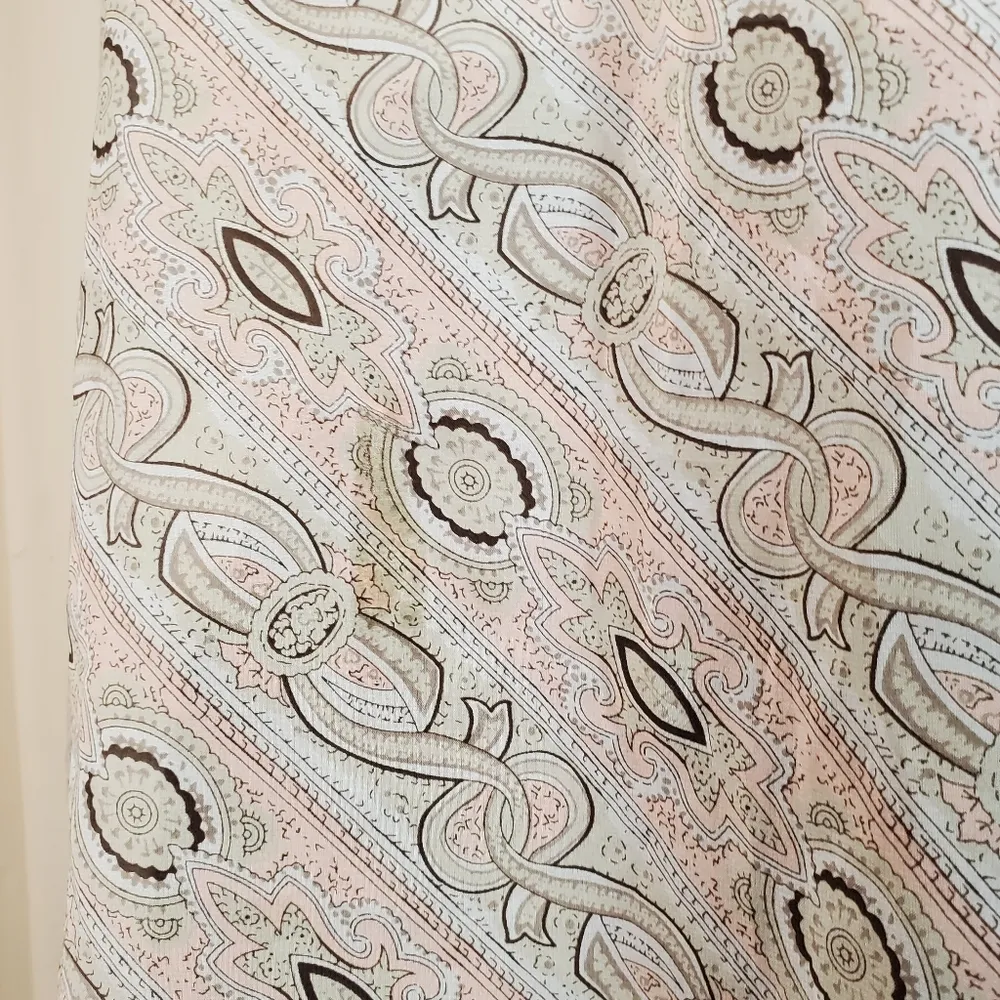 Ann Taylor Loft Sheer Long Sleeve Pink Tan Top 0 - Image 10