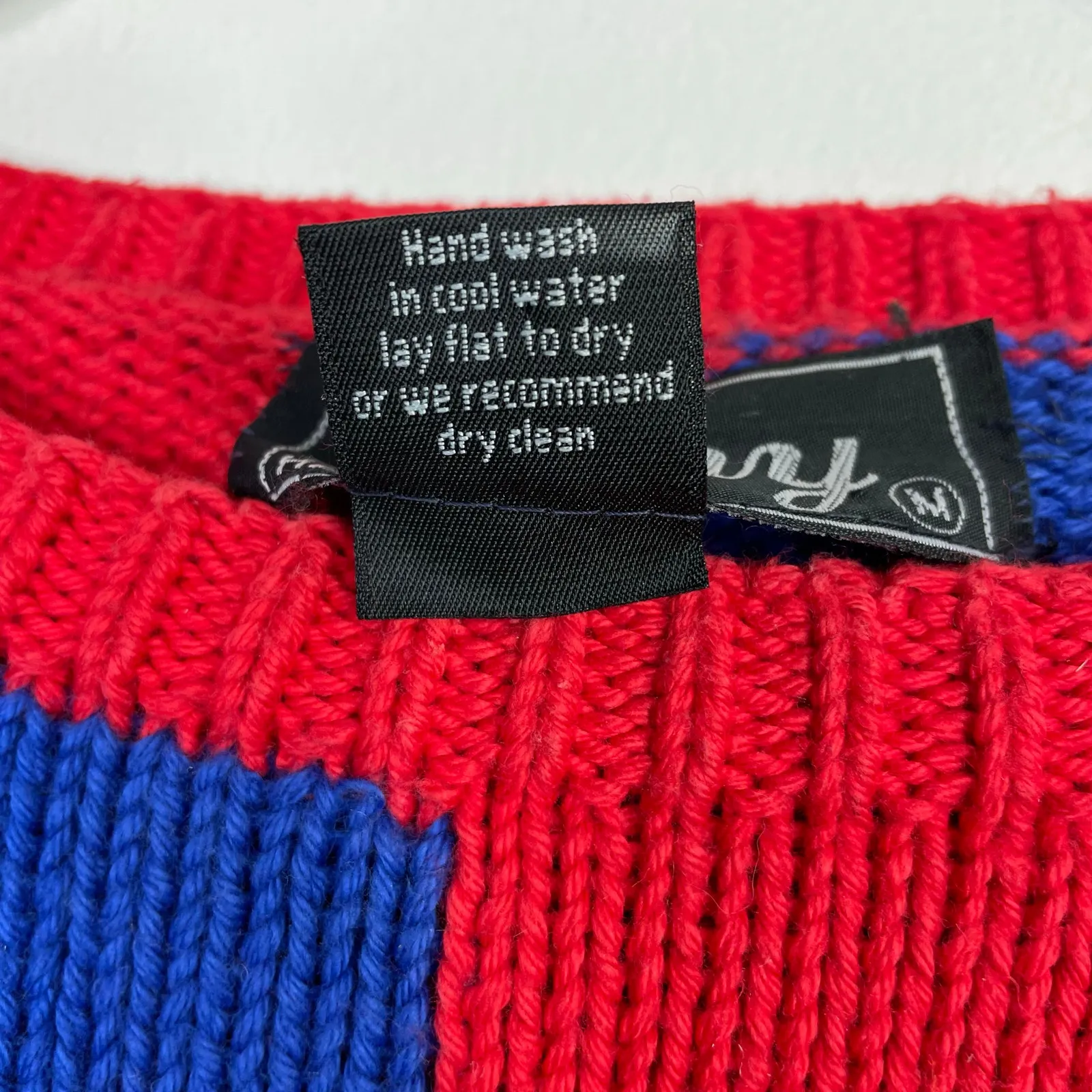 Vintage Lumy Handknit Peruvian Christmas Candy Sweets Cotton Sweater womens M Multiple Size M - Image 8