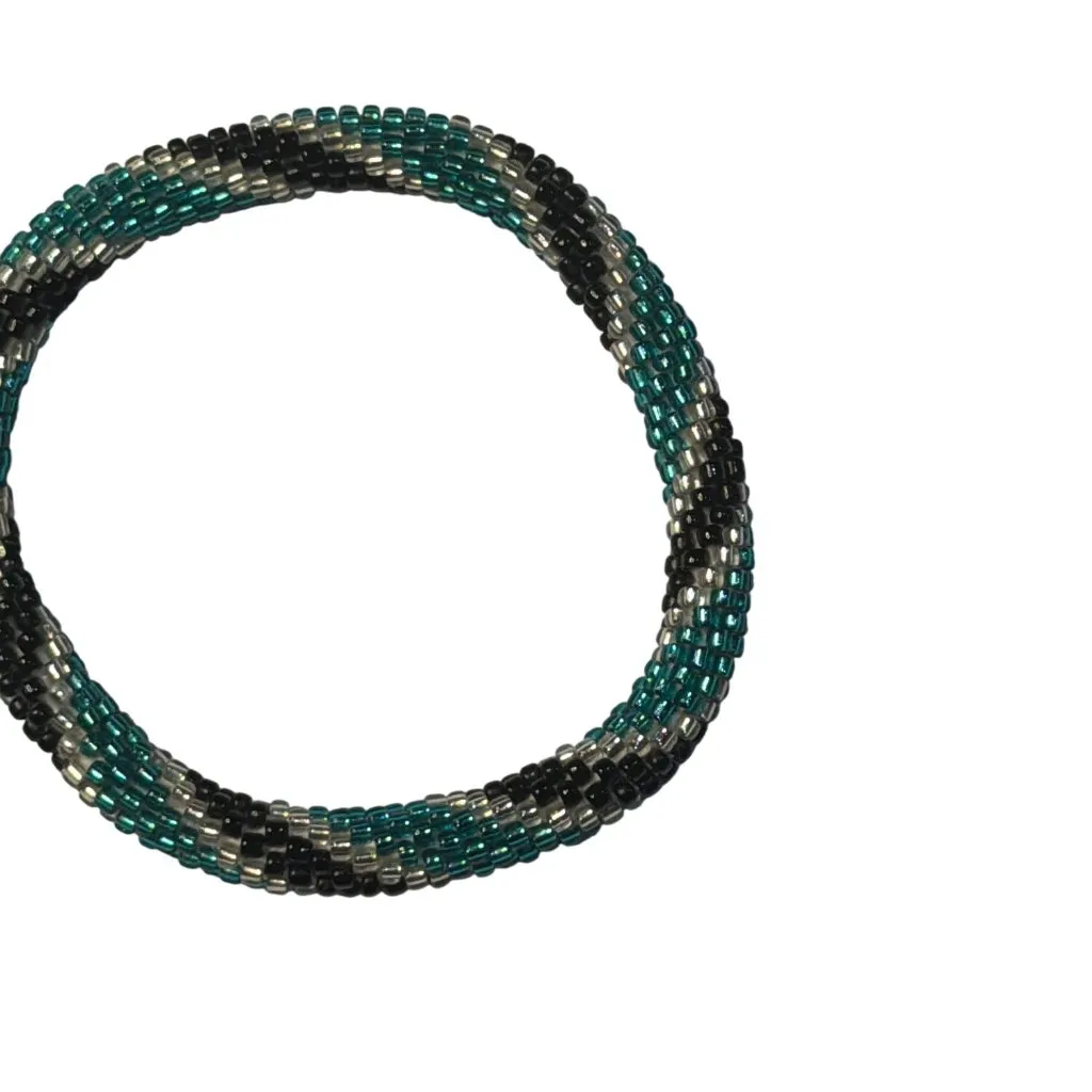 Sashka Bracelet Handmade Boho Chic Crochet Beaded Roll - Image 2