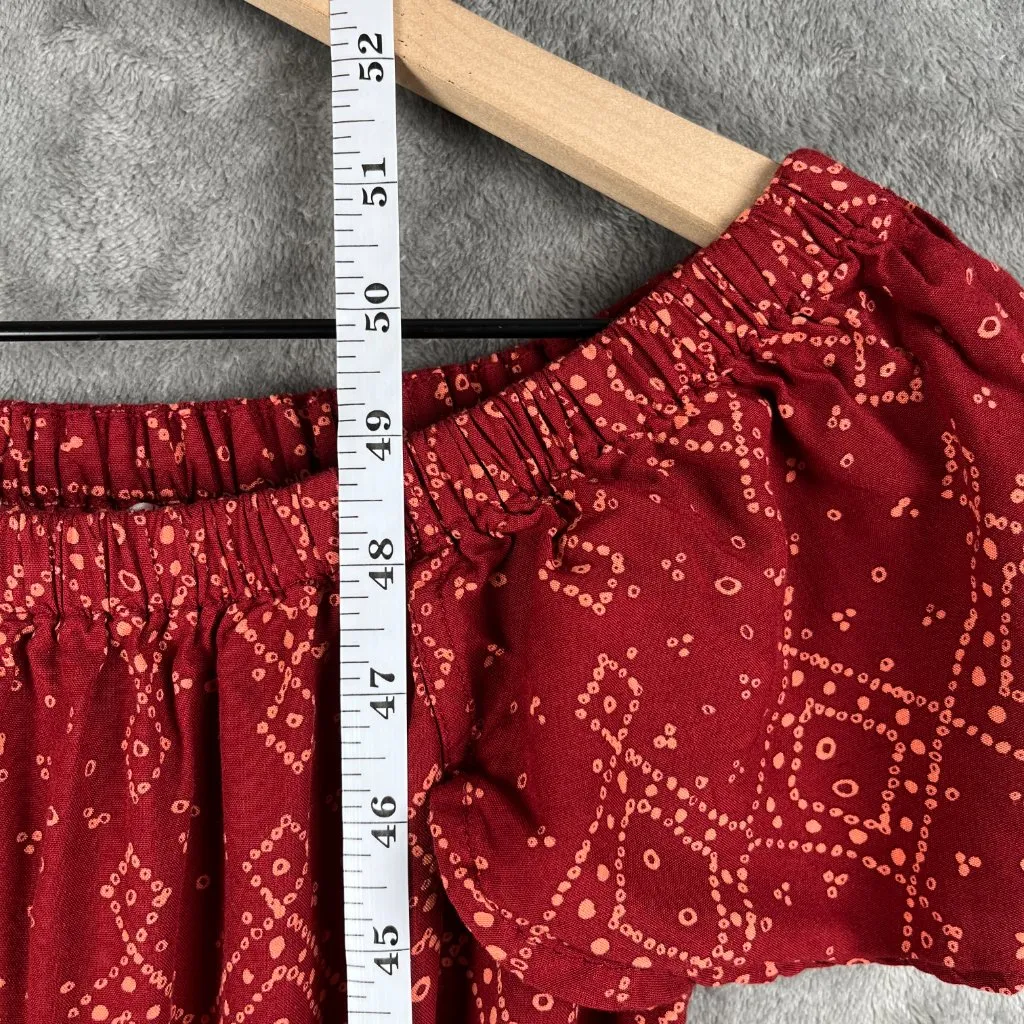 Anthropologie Beachgold Bali Jumper Red Women’s XXS Pockets Bohemian Lightweight - Image 7