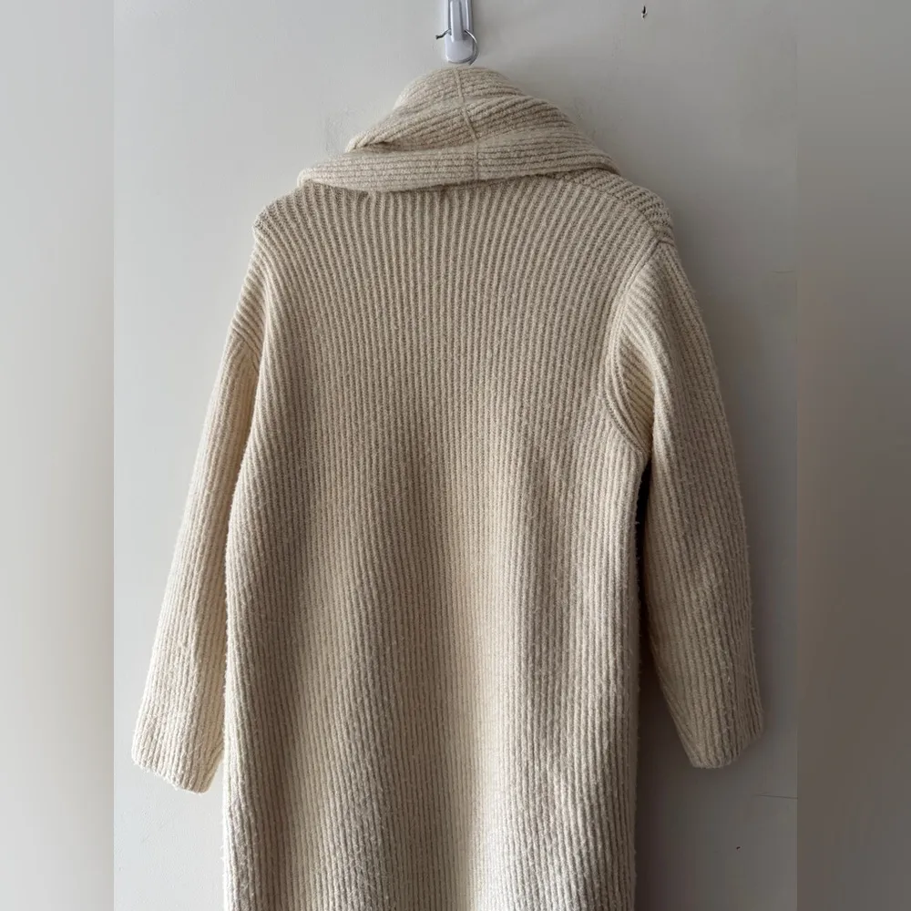 MEG by Meghan Kinney Cream Chunky Knit Oversized Comfy Open Cardigan Size undefined - Image 7