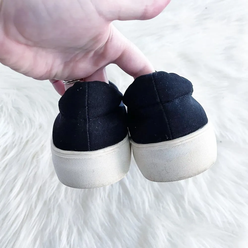 J/Slides Black Slip On Platform Sneakers - Image 4