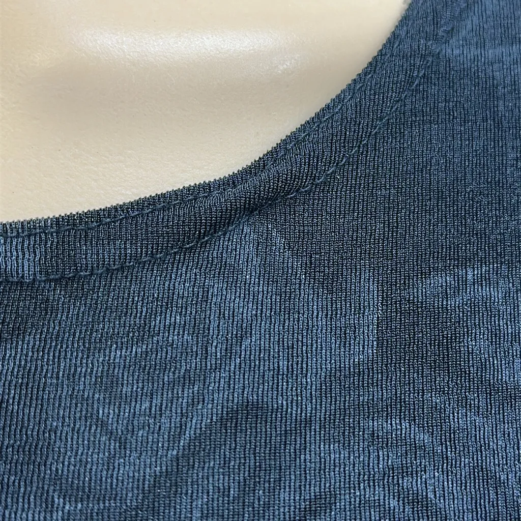 Vintage ESSE Floral Black and Gray Short Sleeve A Line Fit Flare Dress Size M Size M - Image 12