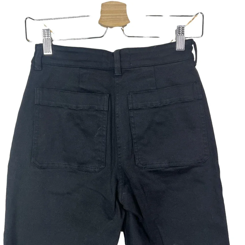 Everlane The Straight-Leg‎ Crop Jeans Black Size 0 - Image 10