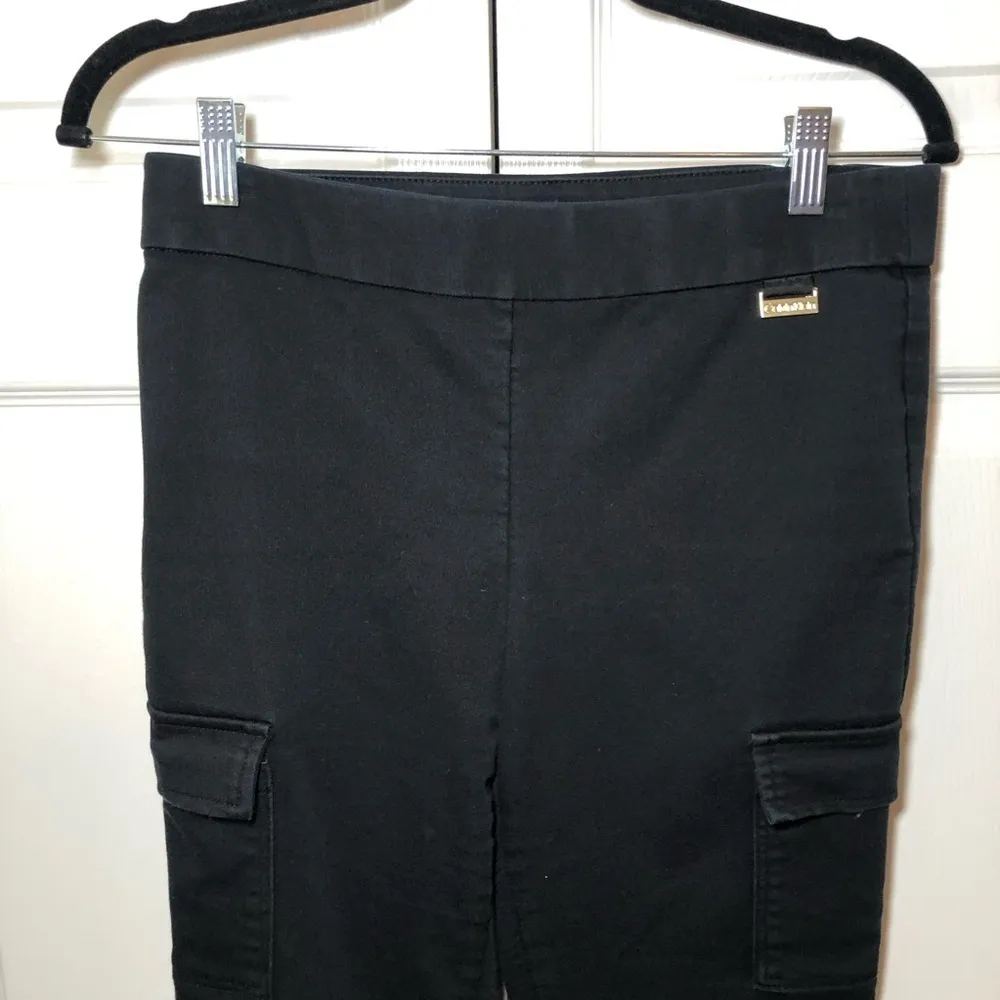 Women’s Black Calvin Klein Cargo Crop Pants Size S - Image 2