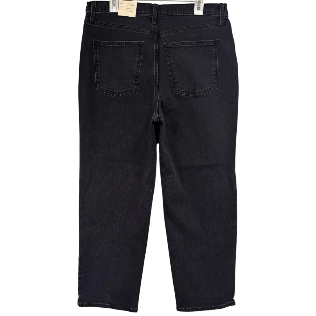 Universal Thread Black Distressed Vintage Straight Denim Jeans Size 16 NWT - Image 10