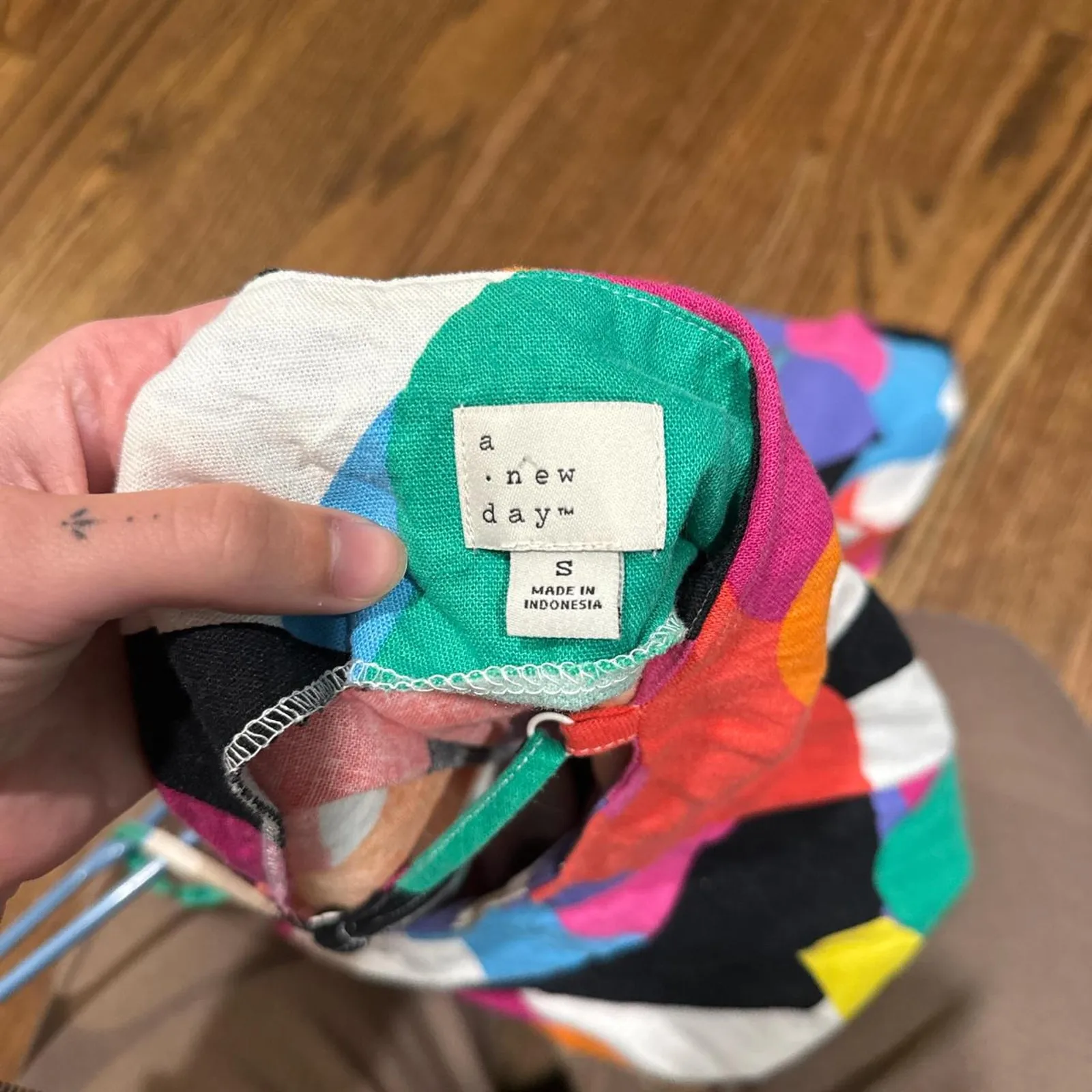 Vibrant multi coloured mini dress - Image 2