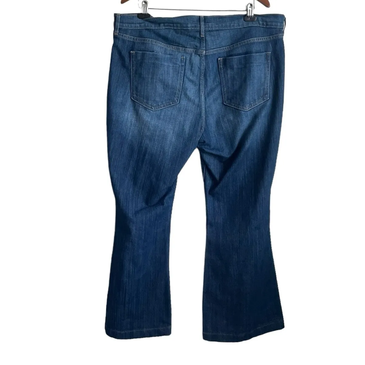 Old‎ Navy Jeans Women Flared Leg Casual Size 18 Blue Denim Durable Minimalistic - Image 3