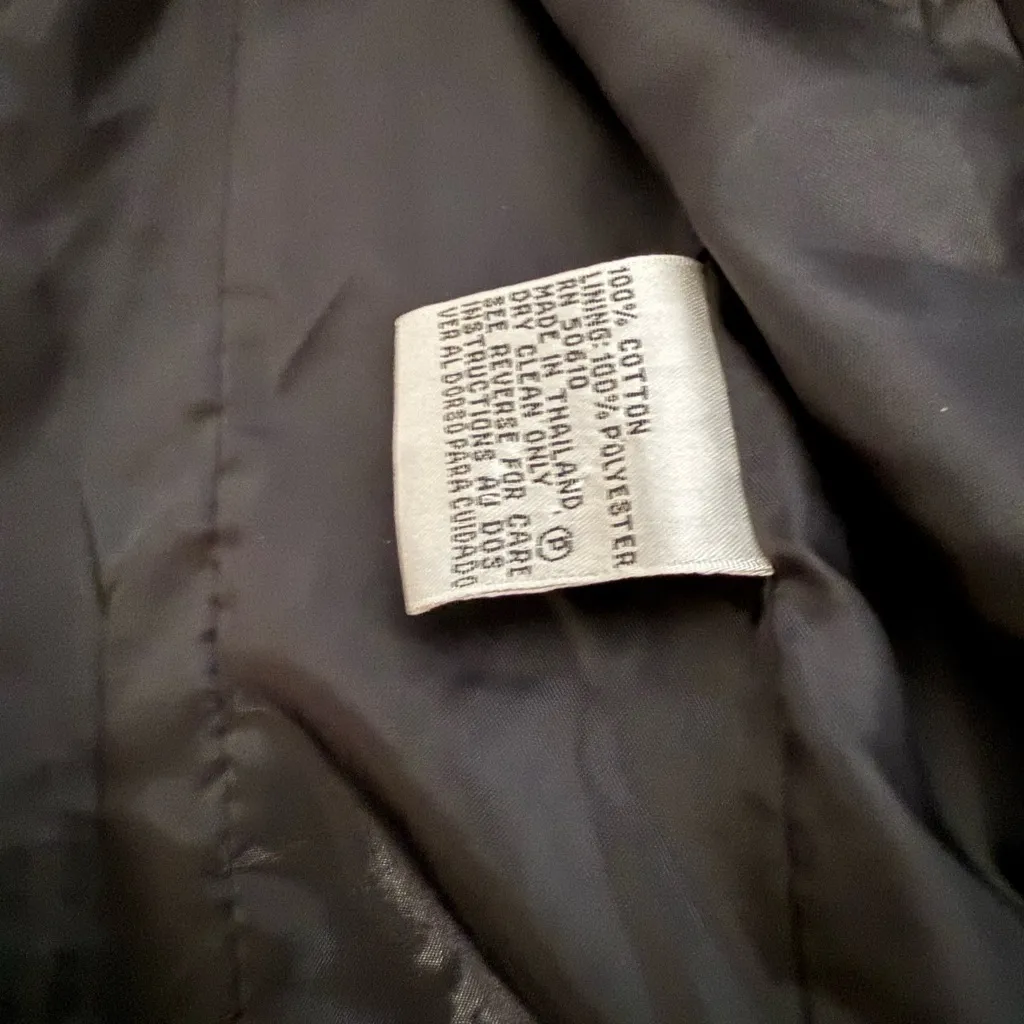 Le Suit Navy and White Polka Dot Blazer - Image 9