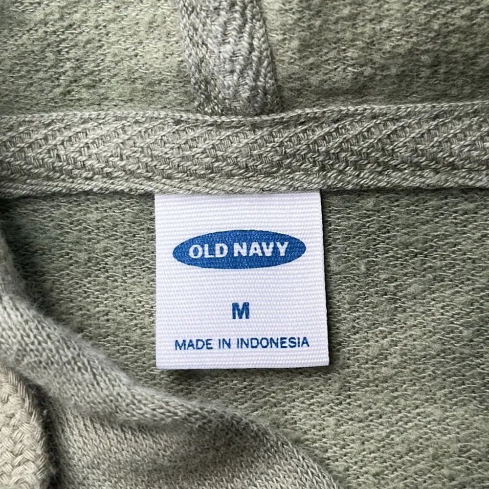 Old Navy: Olive Green Boxy TieDye Hoodie - Image 4