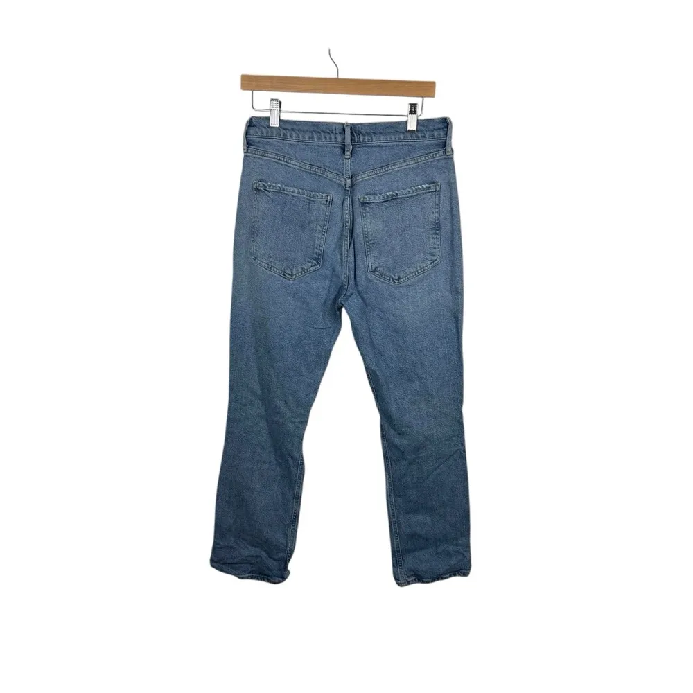 Agolde Denim Women’s Riley High Rise Distressed Straight Crop Jeans Whiplash 30 - Image 9