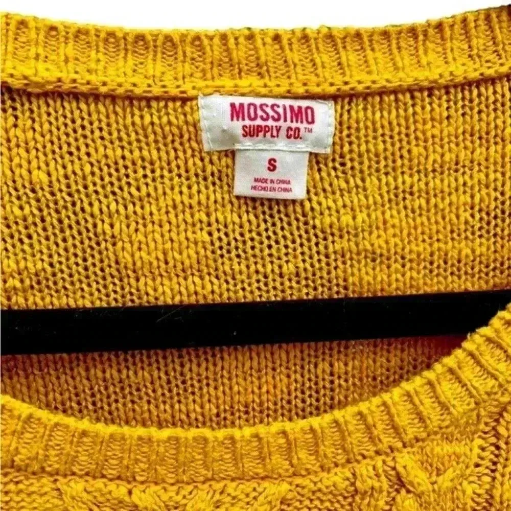 Mossimo‎ mustard yellow sweater Size S C4 - Image 6