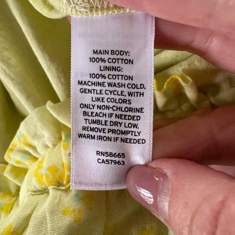 Abound NWT Drawstring Waist Cotton Floral Mini Skirt - Image 5