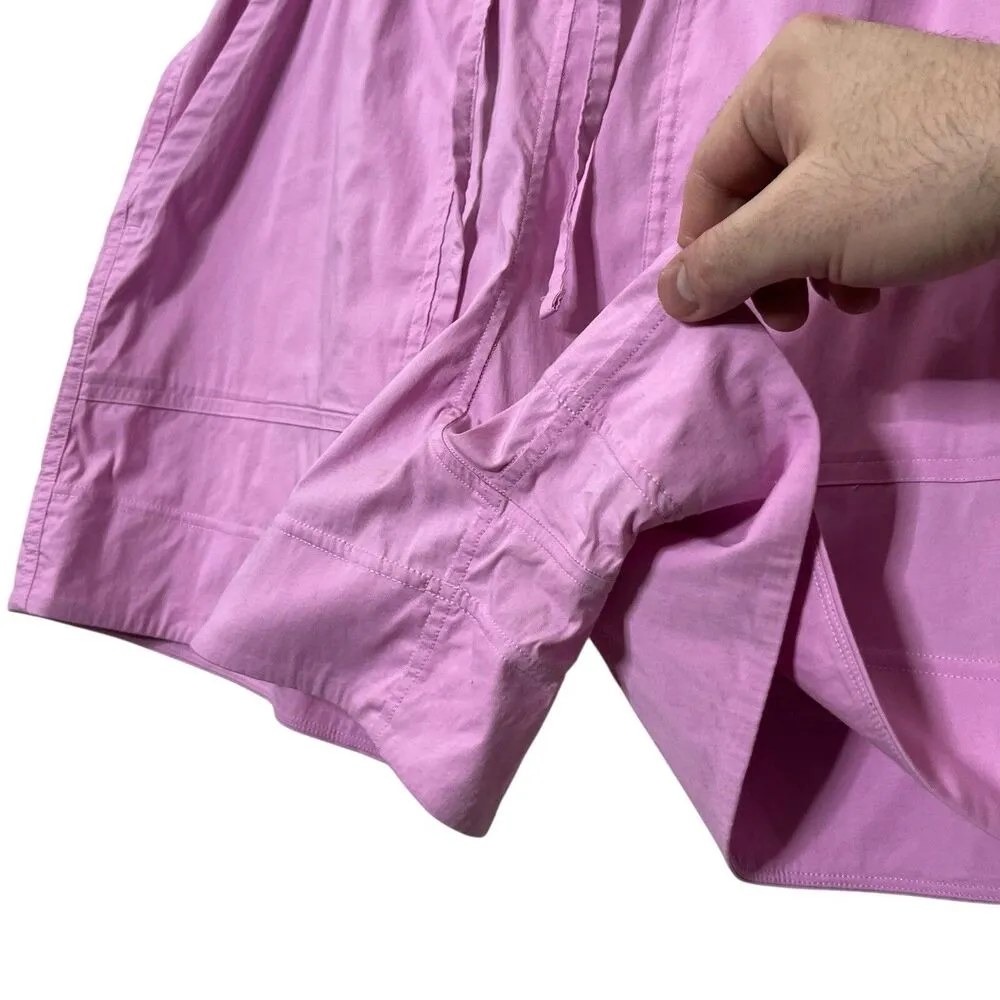 Lululemon High Rise Poplin Pants Women’s Size Large Quick Drying Cotton Blend Pink - Image 5