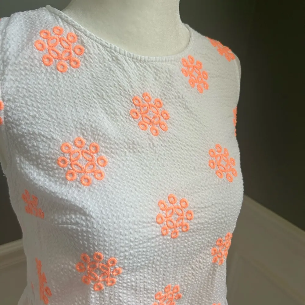 Lilly Pulitzer Lilliana seersucker peplum style top XXS - Image 6