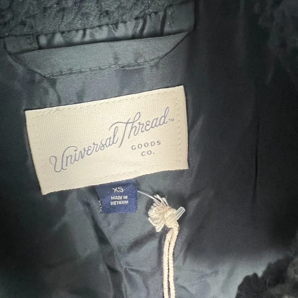 NWOT Universal Thread Sherpa Jacket Dark Grey Size XS NEW S2224 - Image 7