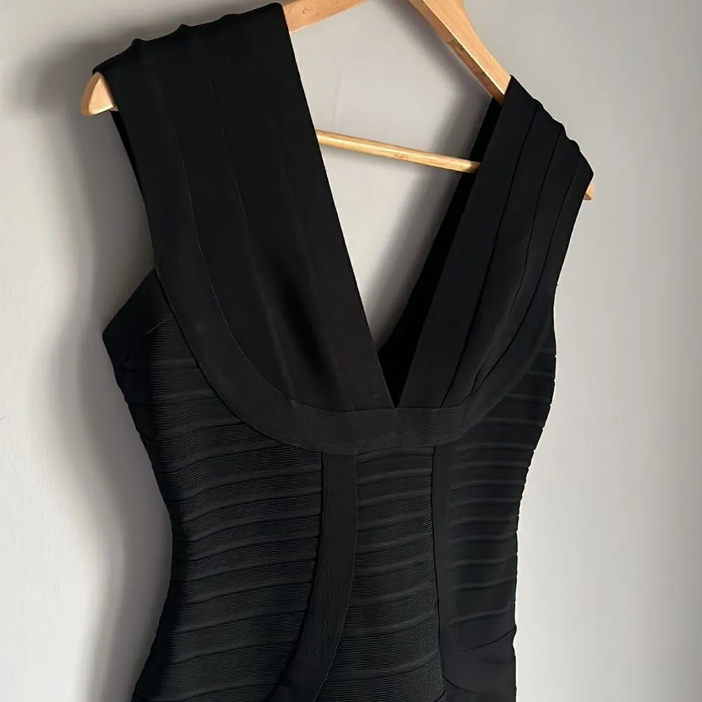 Herve Leger Noma Signature Essential Bandage Dress, Black - Image 8