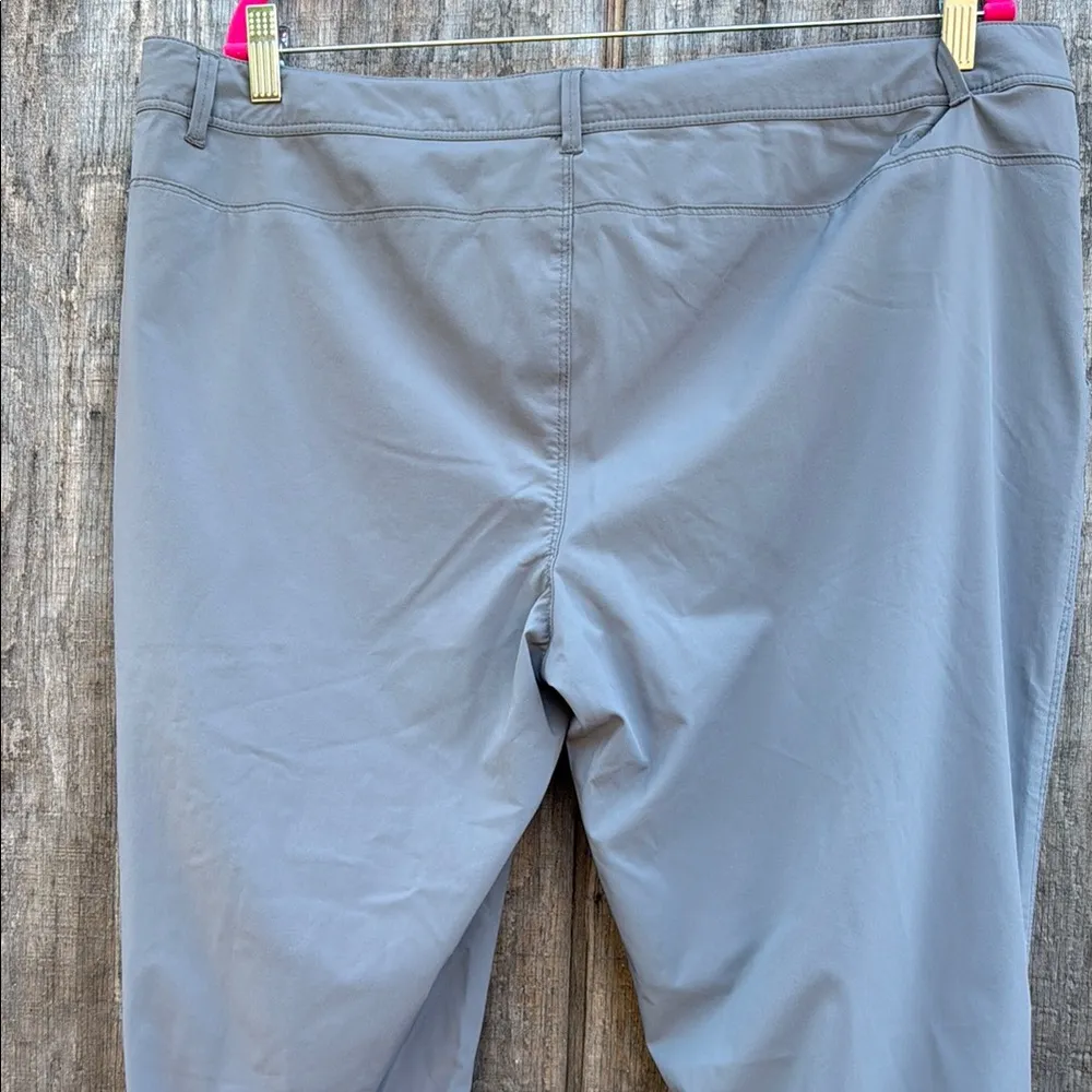 REI Women's Slate Gray Track Pants With Lower Ruching opt on lower leg part Sz16 Size 16 - Image 5