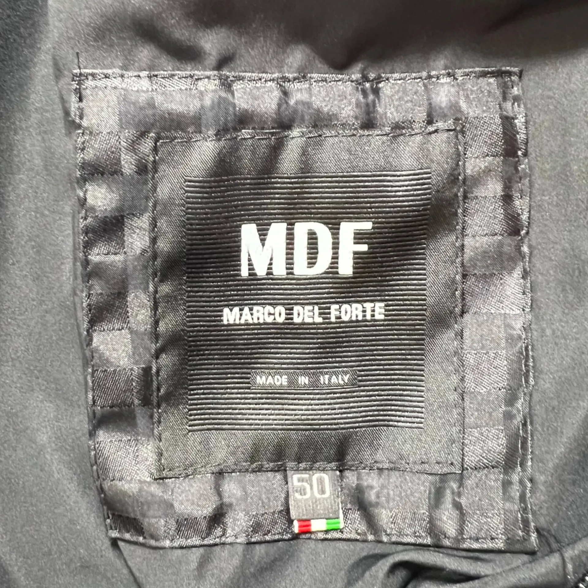 MDF Marco Del Forte Hooded Rain Cloak Black Size XXL - Image 11