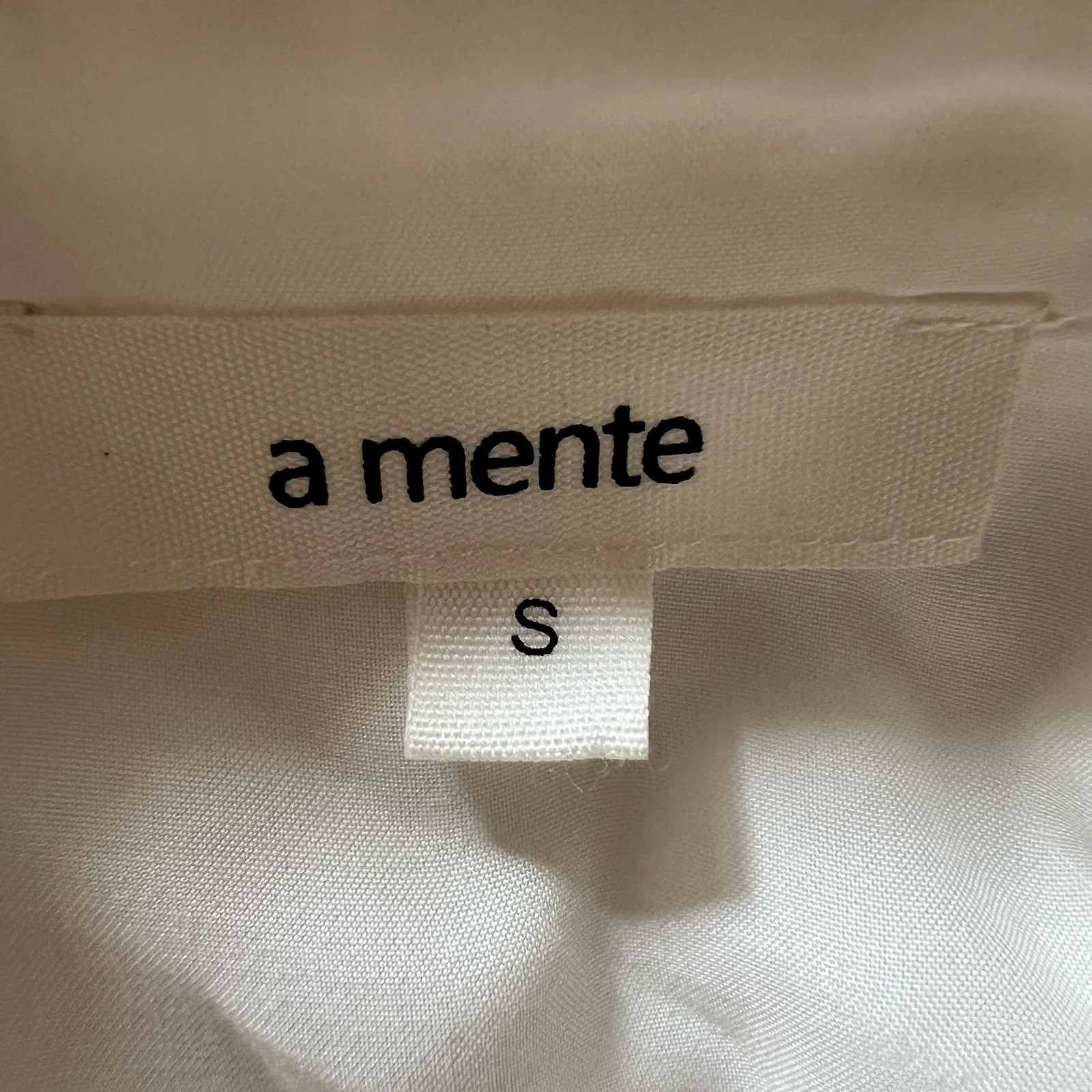 A Mente White High Low Blouse Peasant Poet Victorian‎ Romantic - Image 8