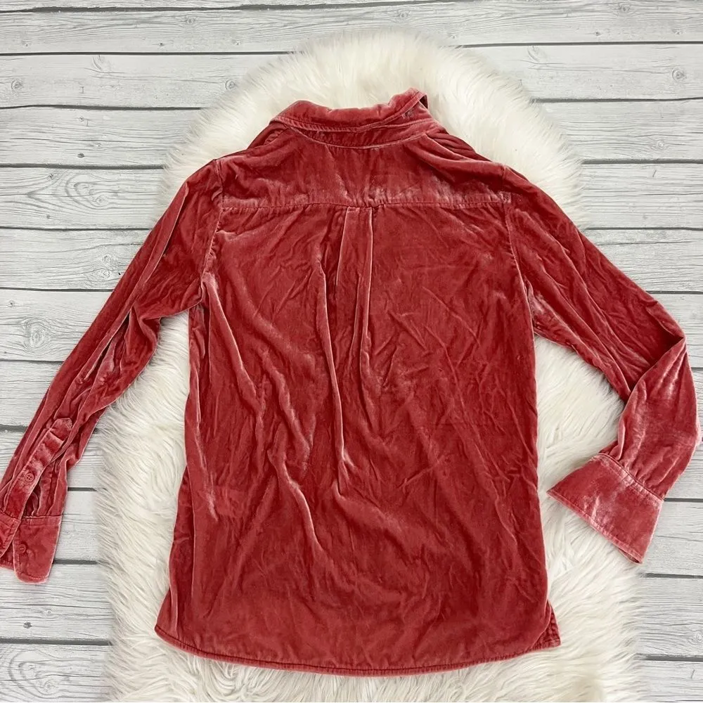 J. crew velvet patch pocket long sleeve shirt - Image 4