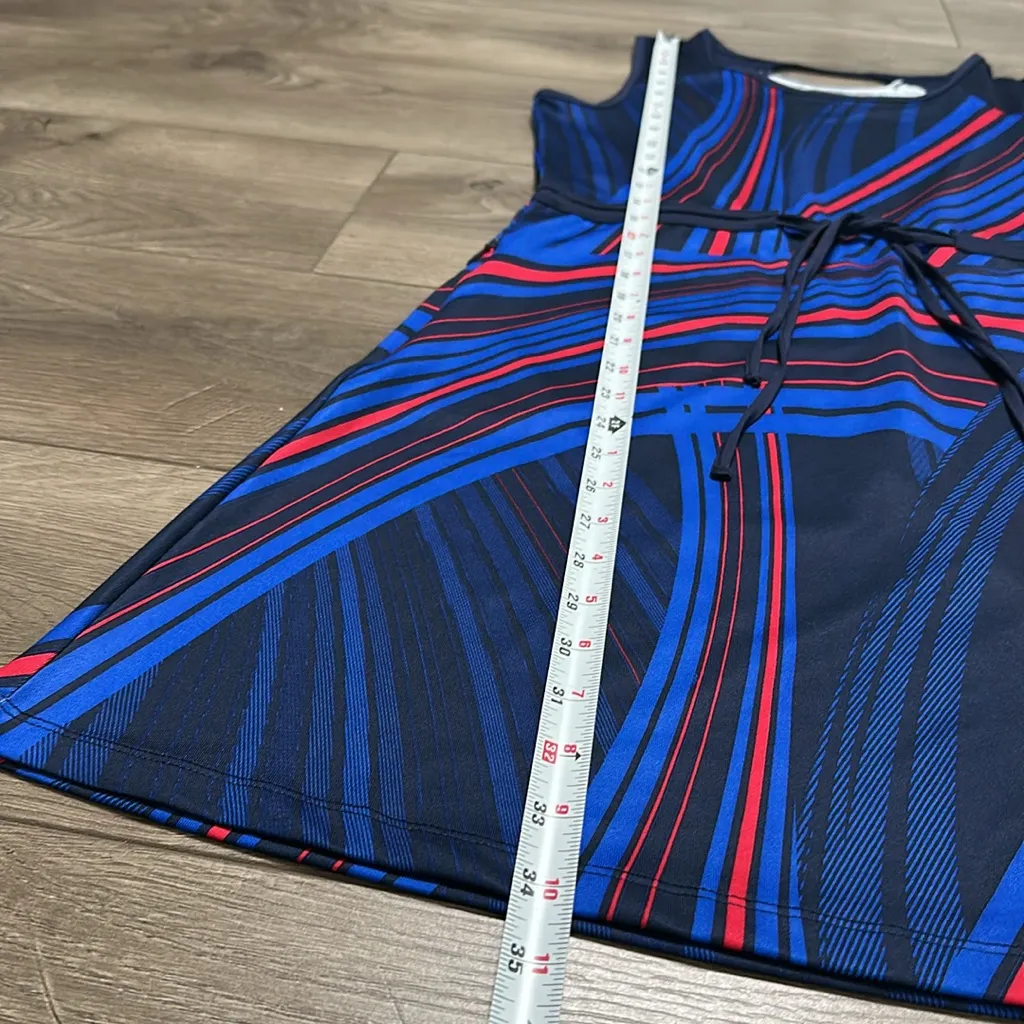Callaway Truesculpt Ski Lines Pocket  Sleeveless Golf Active‎ Dress Blue Small - Image 9