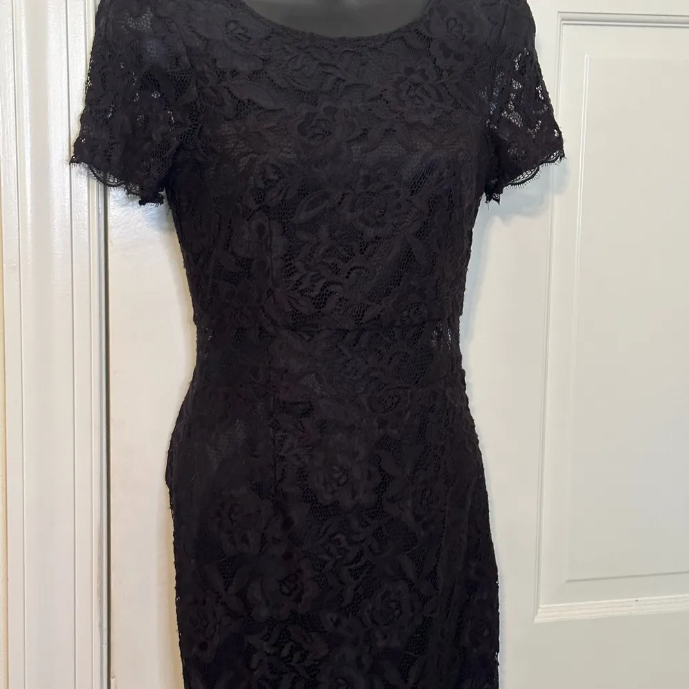NSR Women’s Black Lace Overlay Dress with Peekaboo Waist Size XS NWT - Image 6