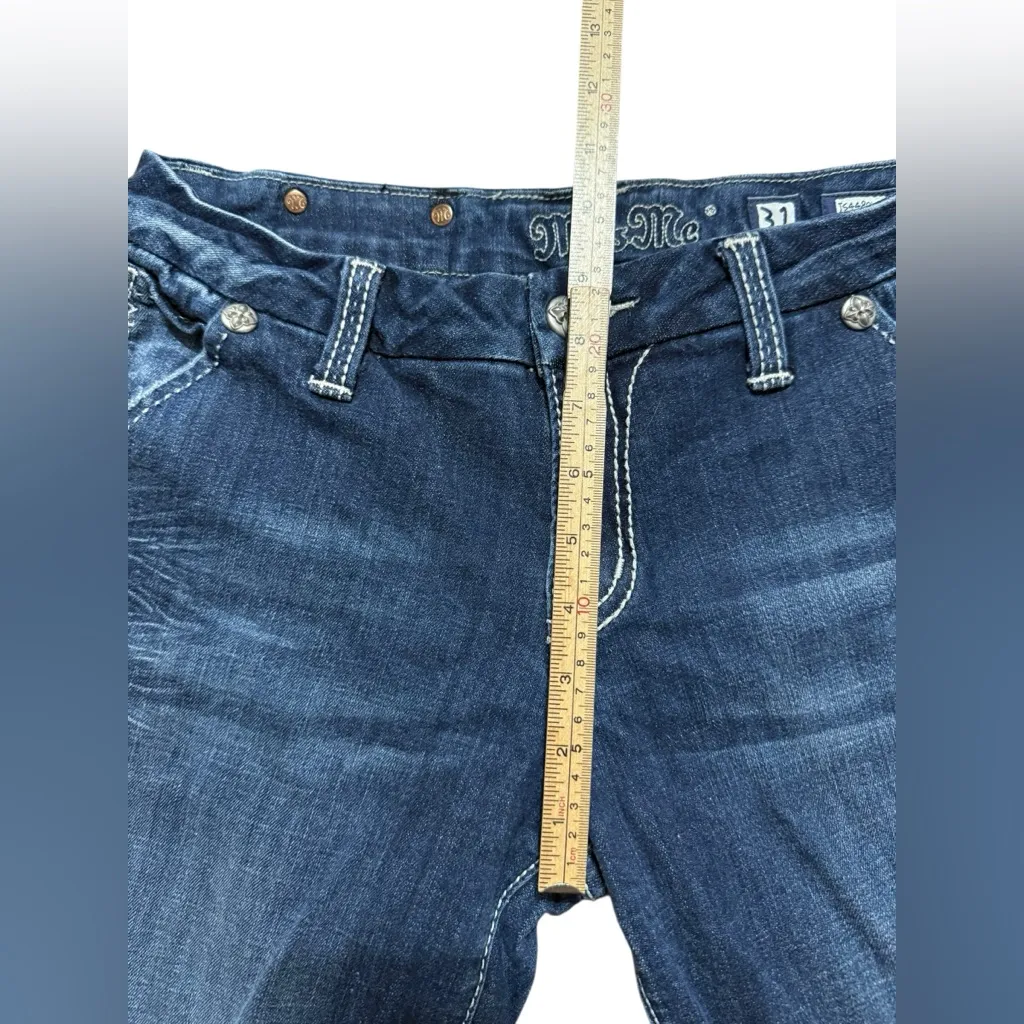 💙Miss Me Y2K Wide Leg Low-rise Jeans Size 31 Vintage 2000s Streetwear Denim - Image 8