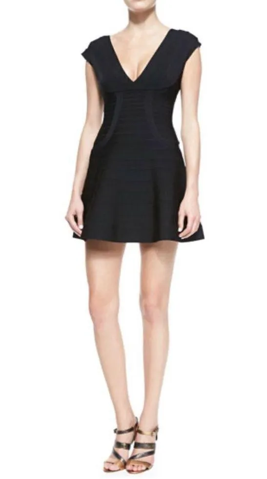 Herve Leger Noma Signature Essential Bandage Dress, Black - Image 2