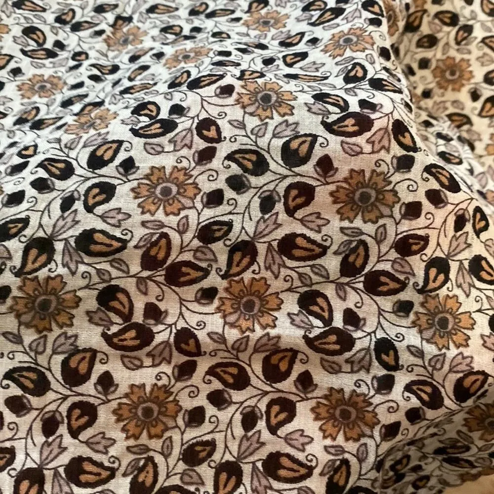 Soft Joie Daria Lightweight Tunic Top/Dress/Coverup Floral Tassels EUC Sz M Black Size M - Image 11