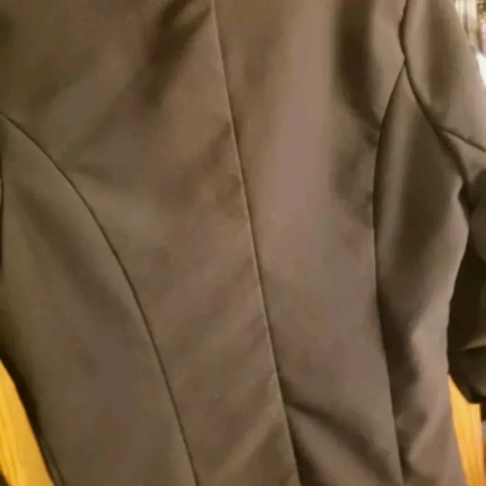 1990's vintage☆Wearever blazer w ruched sleeve“ as if! “ Black - Image 6