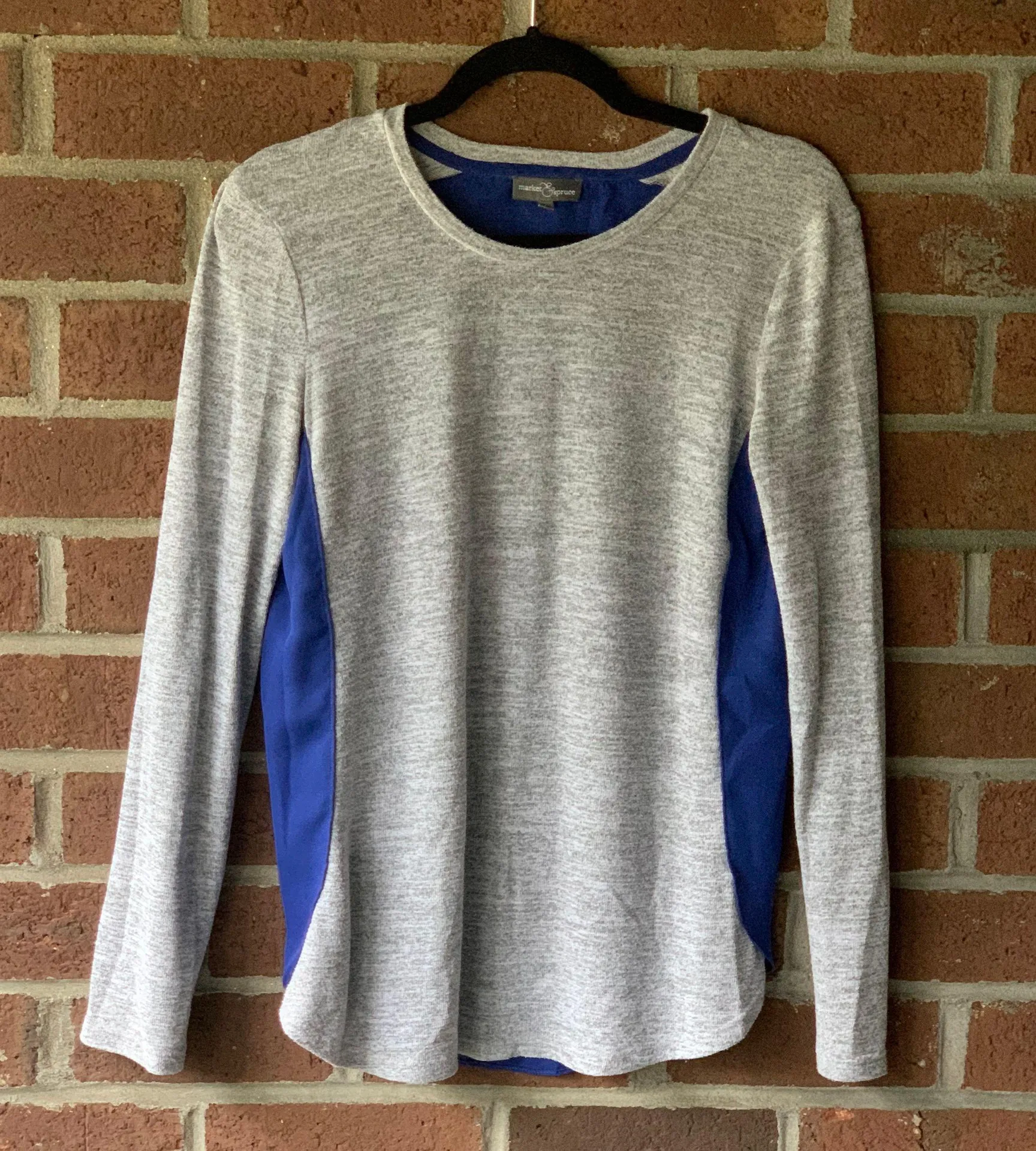 Sheer Back Sweater Gray - Image 3