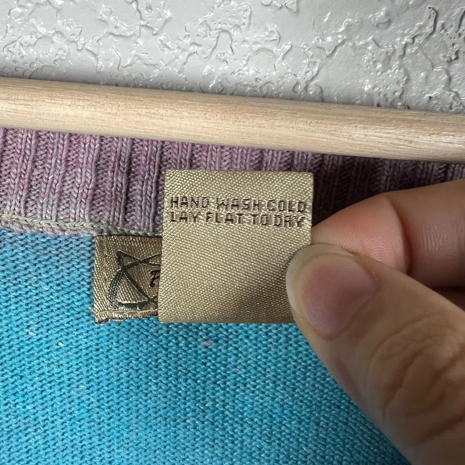 Art and Soul Womens Knit Cardigan Size M Ombre Rainbow Hippie Sweater Button Size M - Image 4