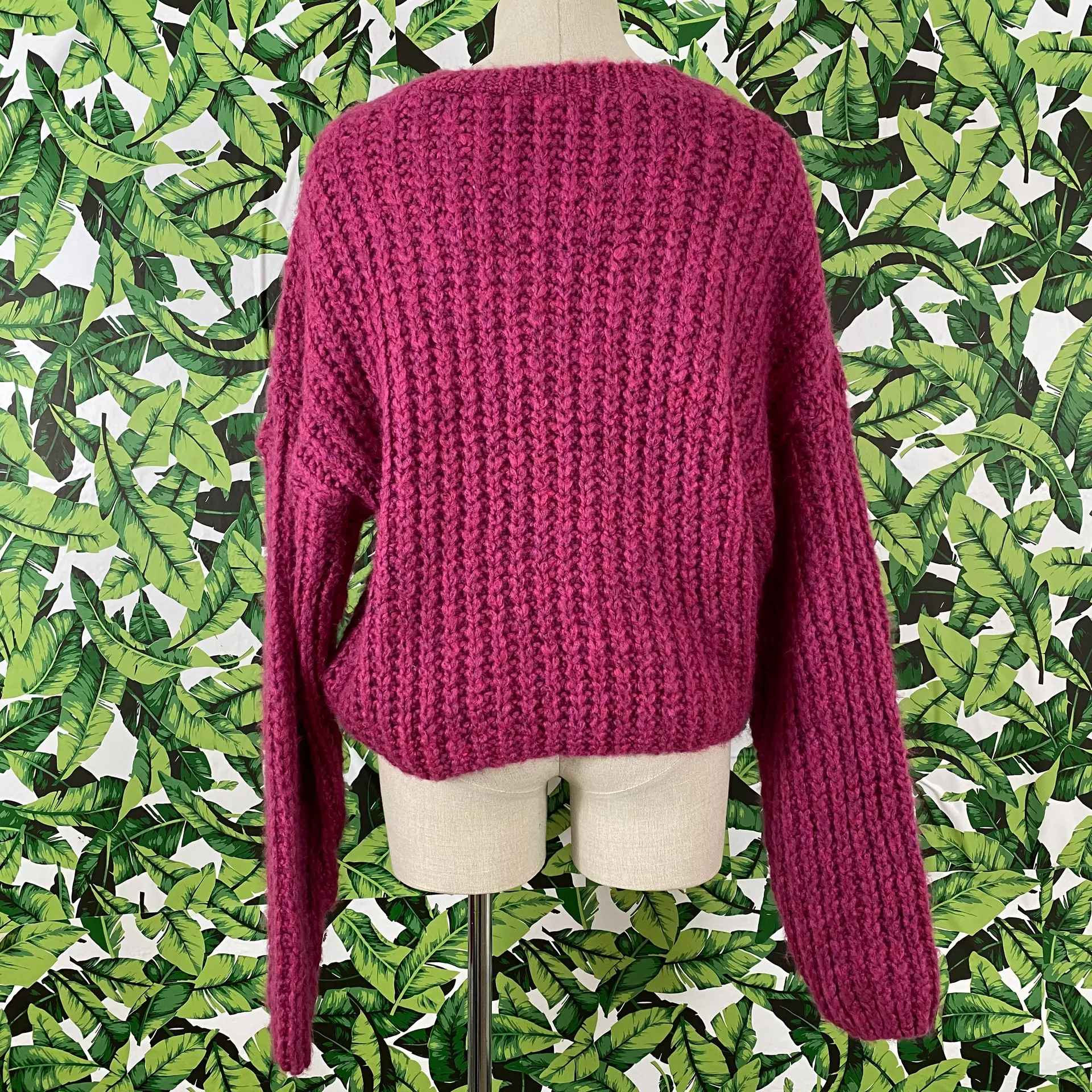 Knit Back and Wait Balloon Sleeve Sweater 080 - Image 4