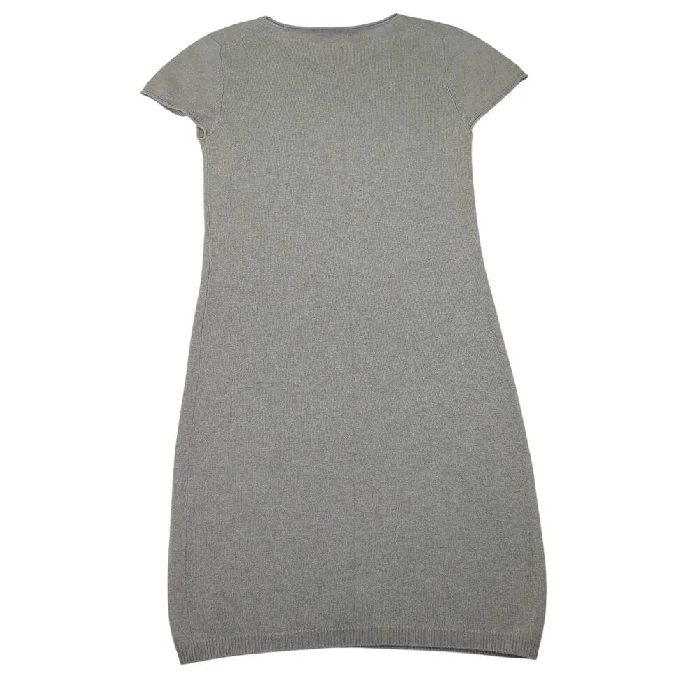 Iris v Arnim 100% Cashmere Short Sleeve Sweater Dress Midi Beige Tan Women Small - Image 2