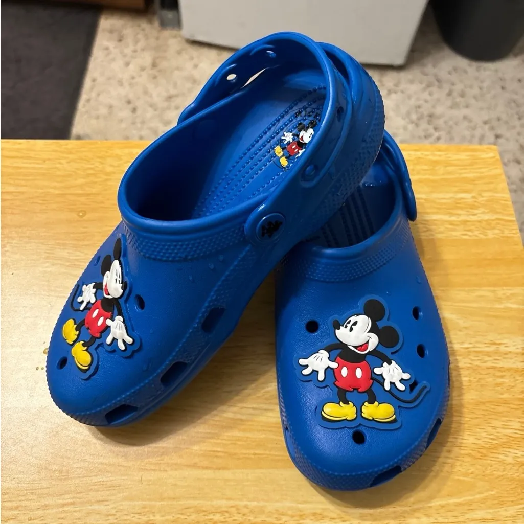 Crocs Disney Parks Clogs Shoes Mickey Mouse & Co. COBALT BLUE Adult M4/W6 - Image 2