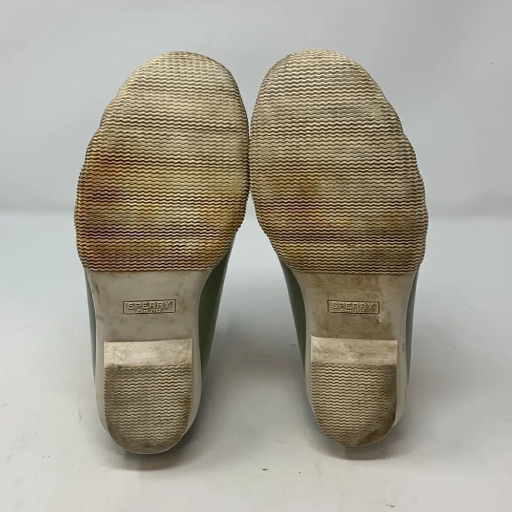 Women’s SPERRY Sage Green Duck Boot size 7.5 - Image 7