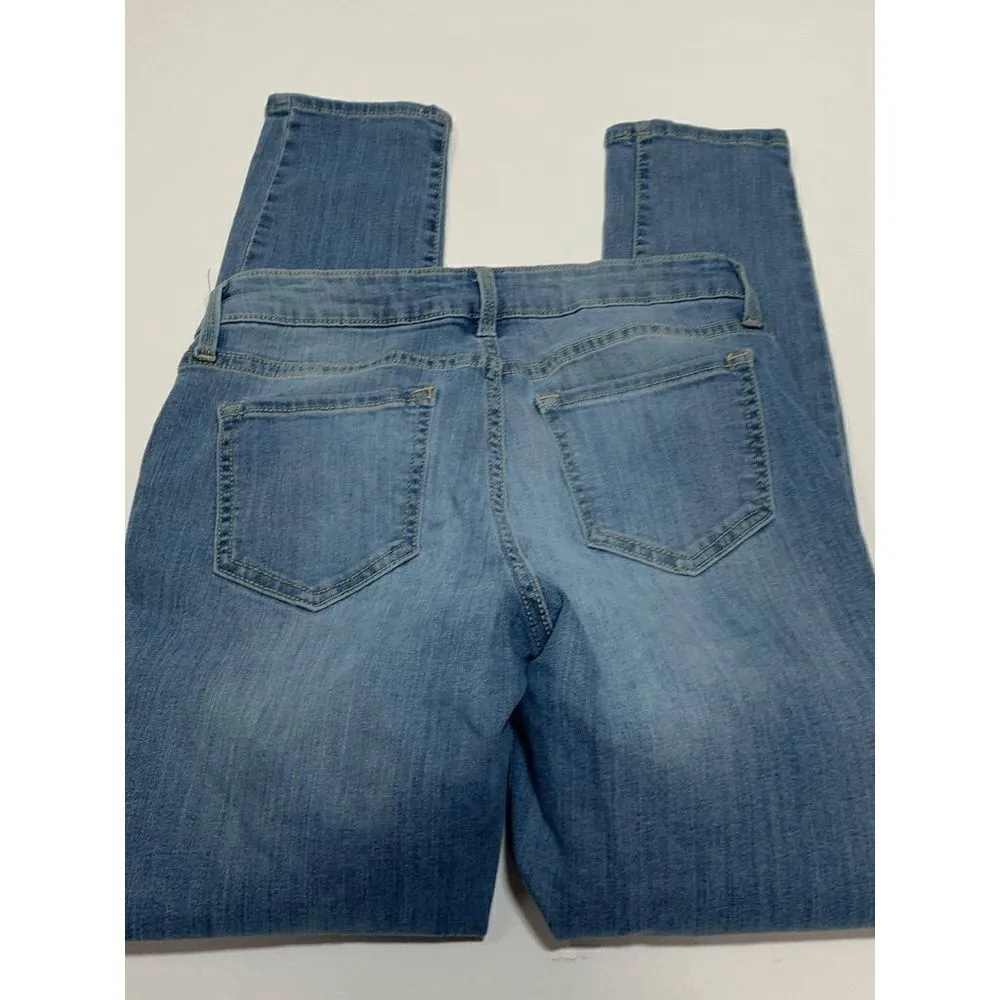 Old Navy Womens Denim Jeans Skinny Rockstar Distressed Blue Medium Wash Size 10R - Image 3