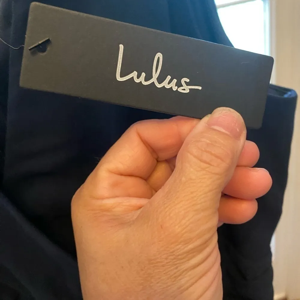 NWT LULU’S NAVY BLUE MAXI DRESS SIZE XL - Image 3