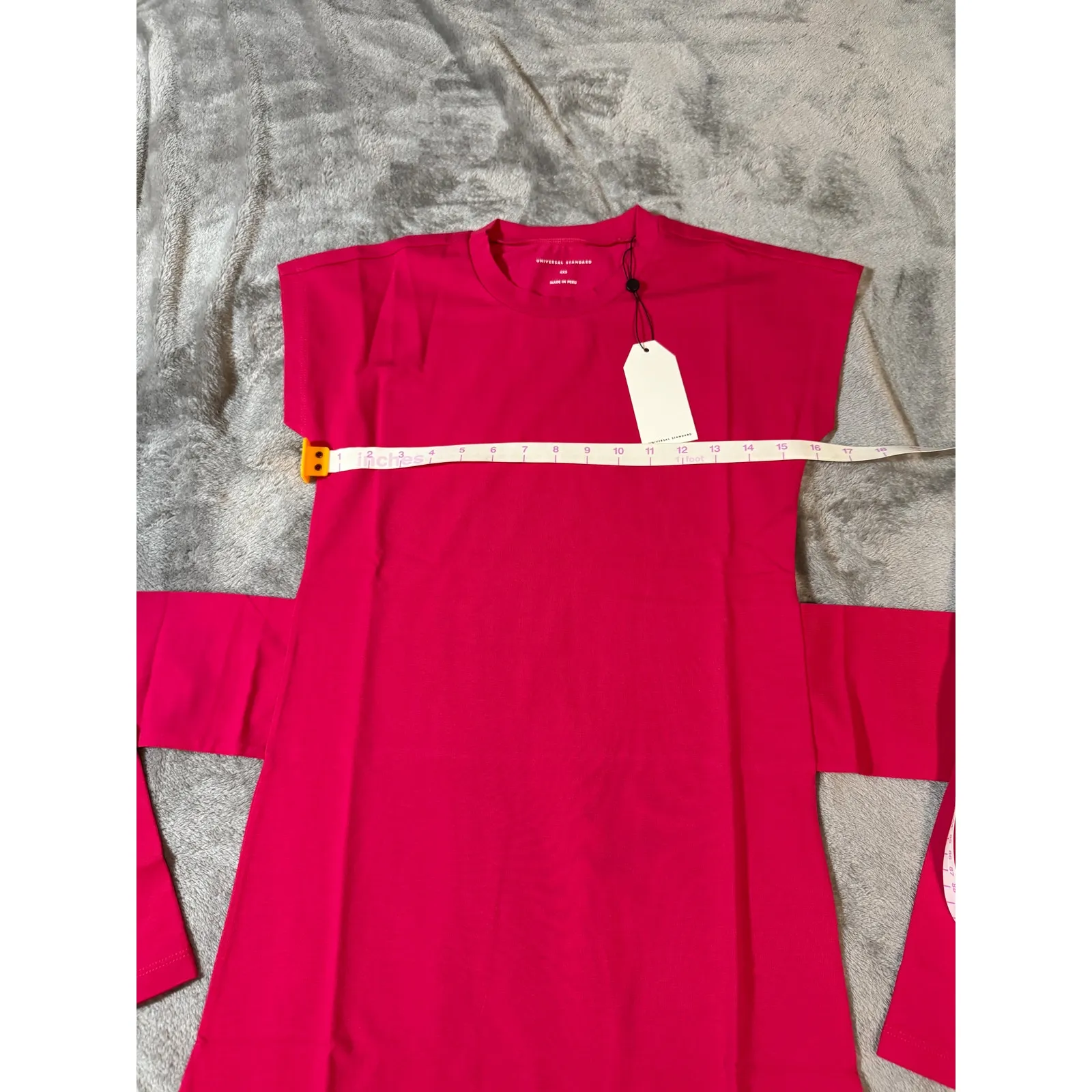 NWT‎ Universal Standard Size 4XS (00-0) Fuchsia Pink Tie Dress Short Sleeve - Image 6