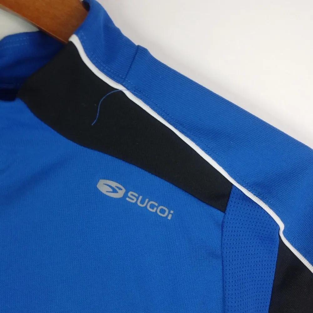 SUGOI L Black Blue Cycling Performance Top Size L - Image 9