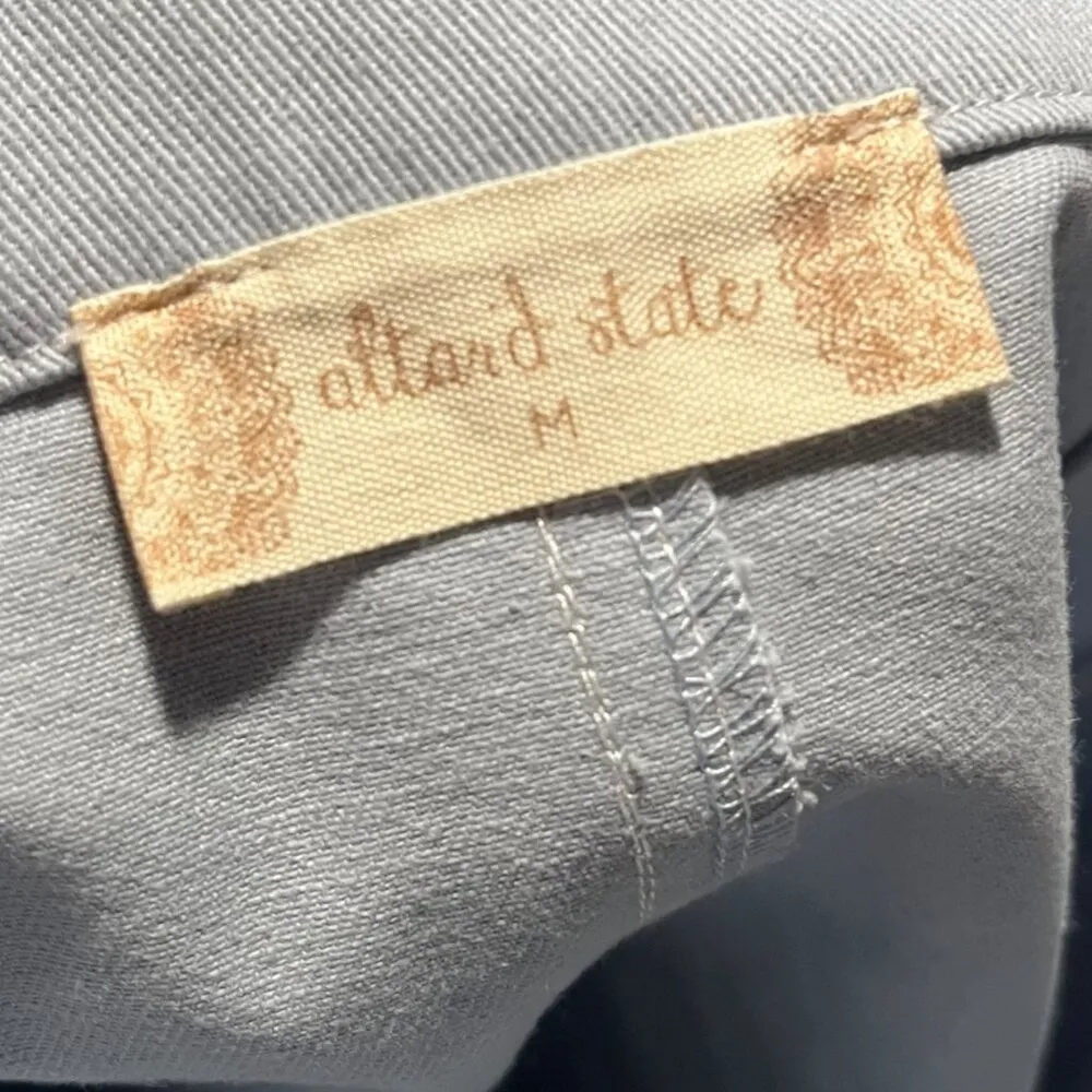 Altar'd State Women's M Blue Chino High Rise Shorts Casual Classic Cotton Summer - Image 6