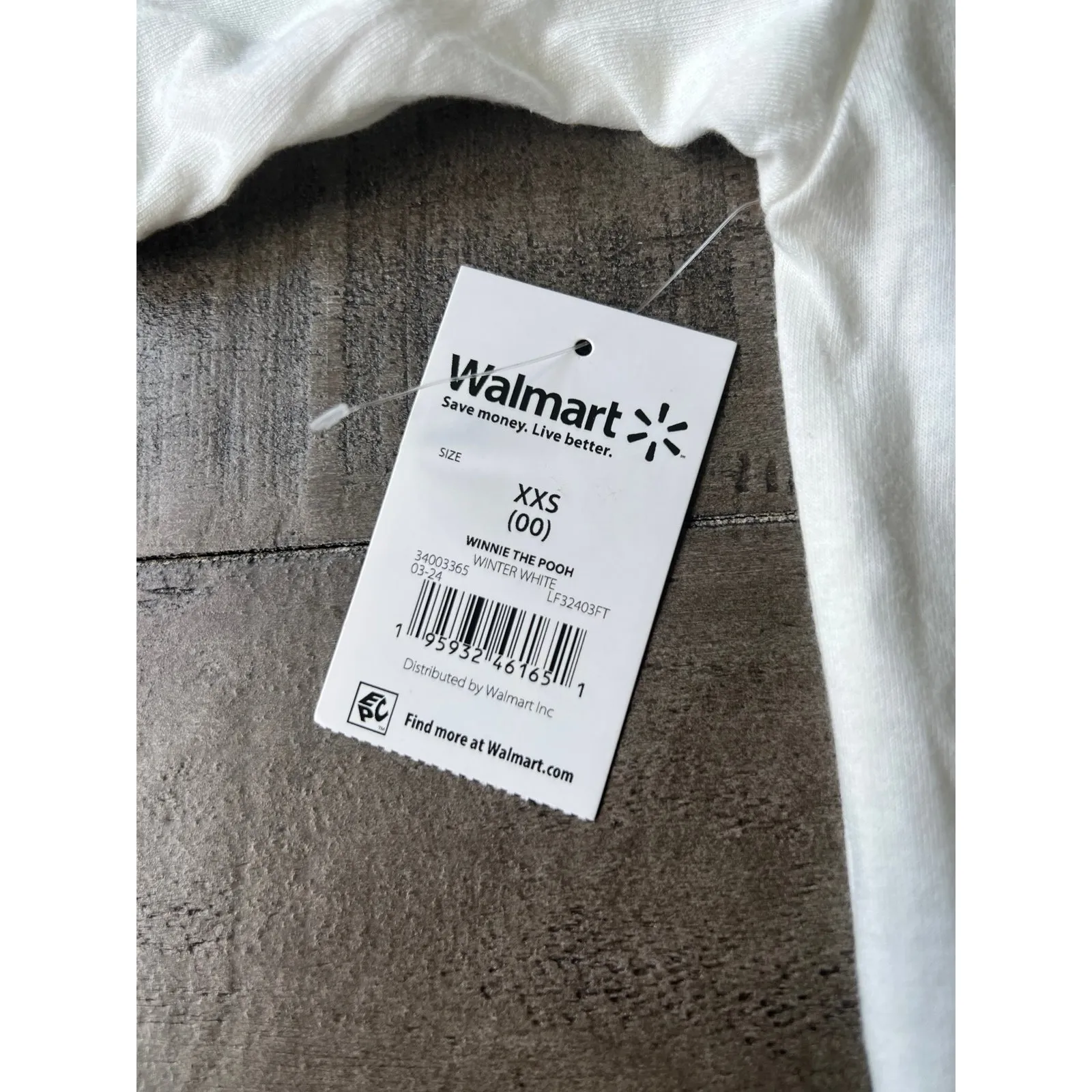 Winnie the Pooh Women's Graphic‎ and Embroidered Tee Short Sleeves White Size XS - Image 7